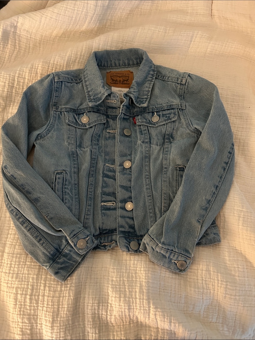 Levi's Kids Light Blue Denim Jacket with Button Front